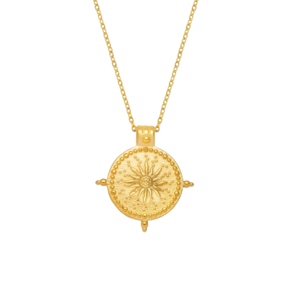 New 18k Gold Pendant Necklace